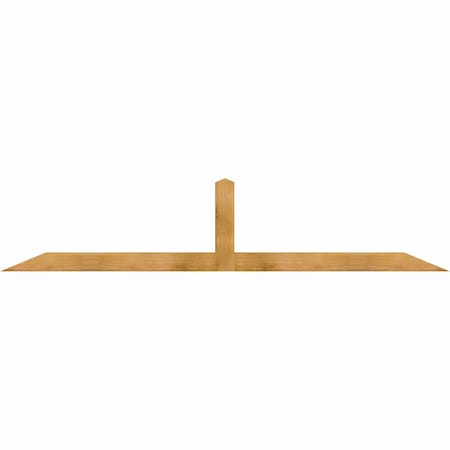 Ekena Millwork Portland Rough Sawn Timber Gable Bracket, Western Red Cedar, 96"W x 20"H x 4"D x 4"F, 5/12 Pitch GBW096X20X0404POR00RWR